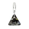 pvek ze SWAROVSKI ELEMENTS triangl  12mm crystal silver night