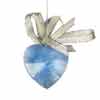 ornament se SWAROVSKI ELEMENTS srdce 40mm v barv light sapphire