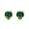 nunice ze SWAROVSKI ELEMENTS srdce 6mm emerald plato