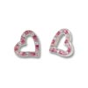 earring with SWAROVSKI ELEMENTS parts heart mix crystal/rose/lt.rose Ag 925/1000 gift box
