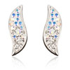 earring with SWAROVSKI ELEMENTS swing 17,5mm mix parts cryst./ab  Ag 925/1000 gift box