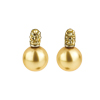 earring with SWAROVSKI ELEMENTS pearl bgp / crys. golden shadow stone Ag 925/1000 gift box