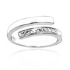 ring with SWAROVSKI ELEMENTS 2 line (6) crystal Ag 925/1000