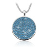 pendant with SWAROVSKI ELEMENTS sun parts montana Ag 925/1000 chain