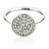 ring with SWAROVSKI ELEMENTS sun parts (6) crystal  Ag 925/1000
