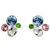 earring with SWAROVSKI ELEMENTS Zina mix color light sapphire gift box