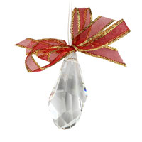 Ornament se SWAROVSKI ELEMENTS polygon 50mm v barv crystal